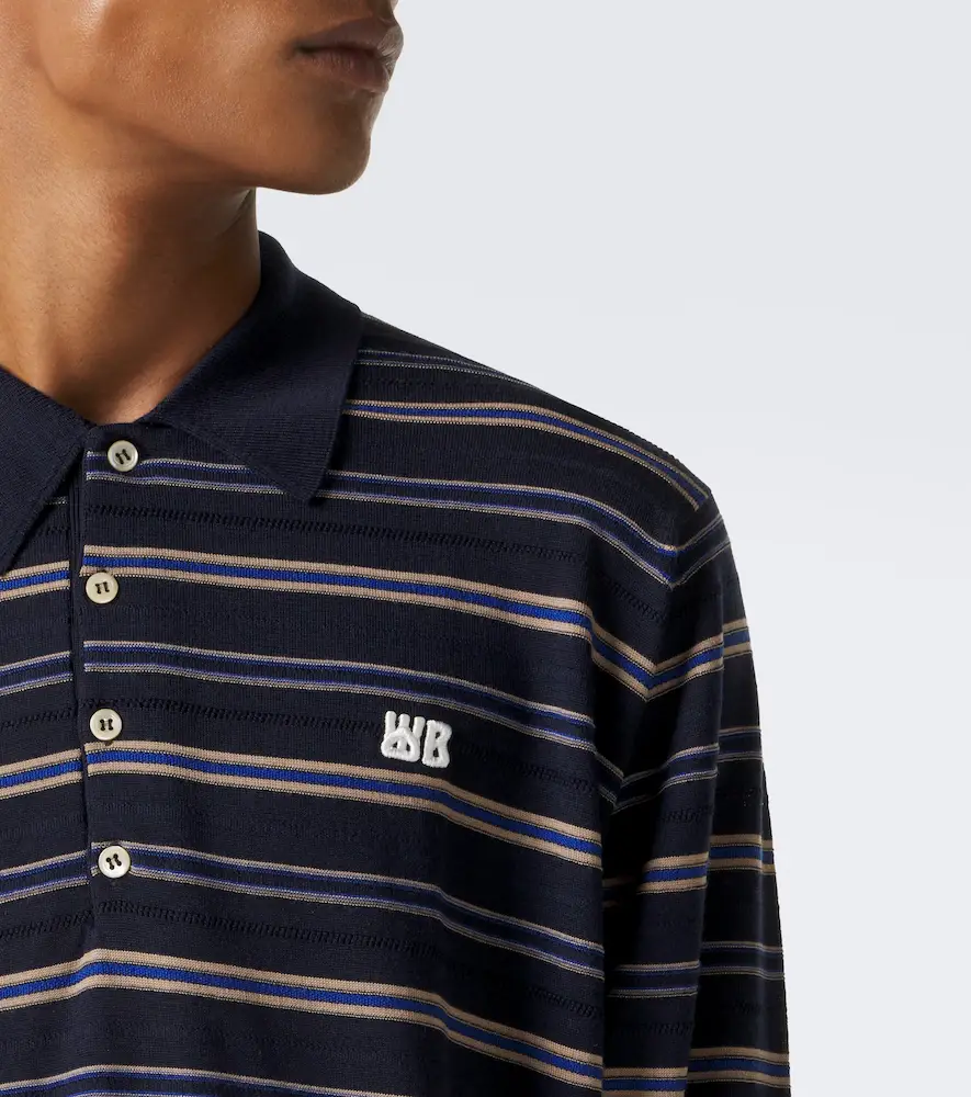 Wales Bonner Beam striped wool polo sweater | Thumbnail 5