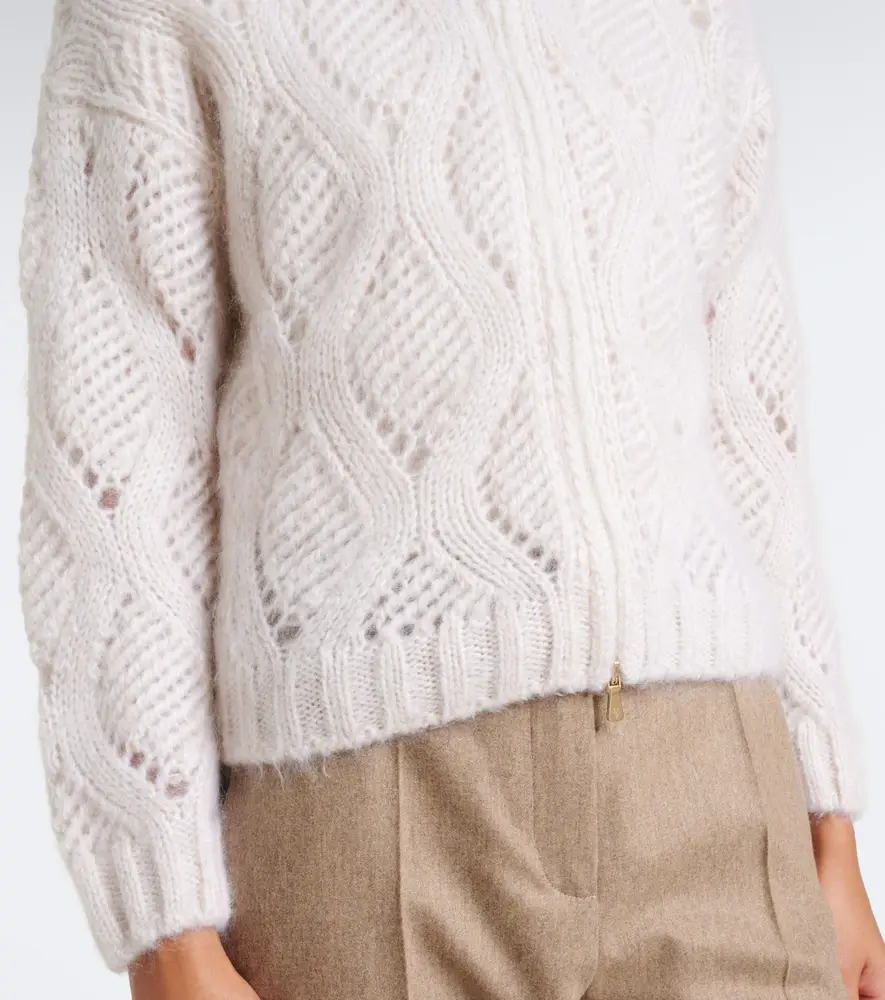 ELEVENTY Mohair and silk zip-up cardigan | Thumbnail 4 ELEVENTY Mohair and silk zip-up cardigan | Thumbnail 4
