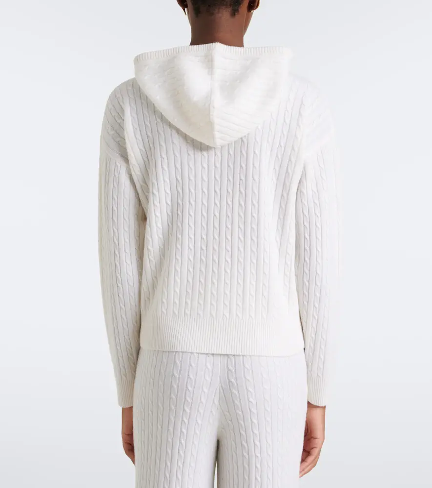 ELEVENTY Cable-knit cashmere hoodie | Thumbnail 2