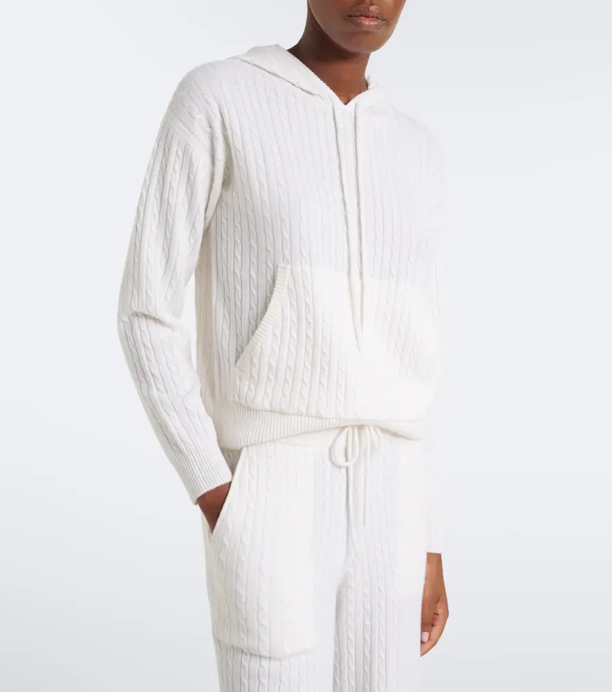 ELEVENTY Cable-knit cashmere hoodie | Thumbnail 4