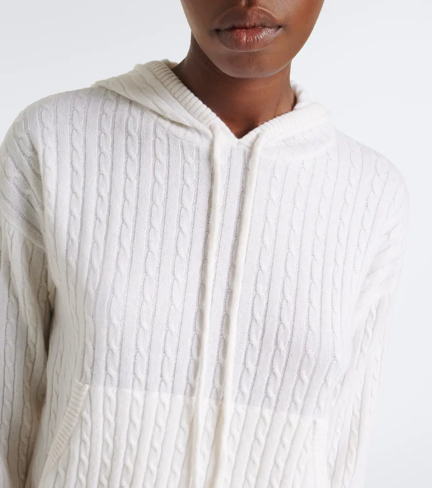 ELEVENTY Cable-knit cashmere hoodie | Thumbnail 5