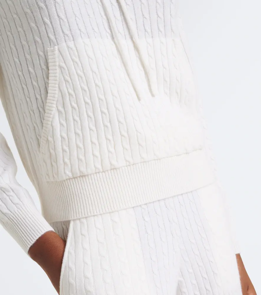 ELEVENTY Cable-knit cashmere hoodie | Thumbnail 6