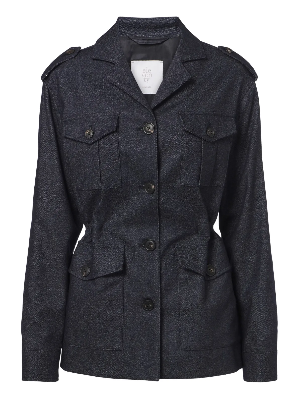 ELEVENTY Wool, cotton, and cashmere jacket