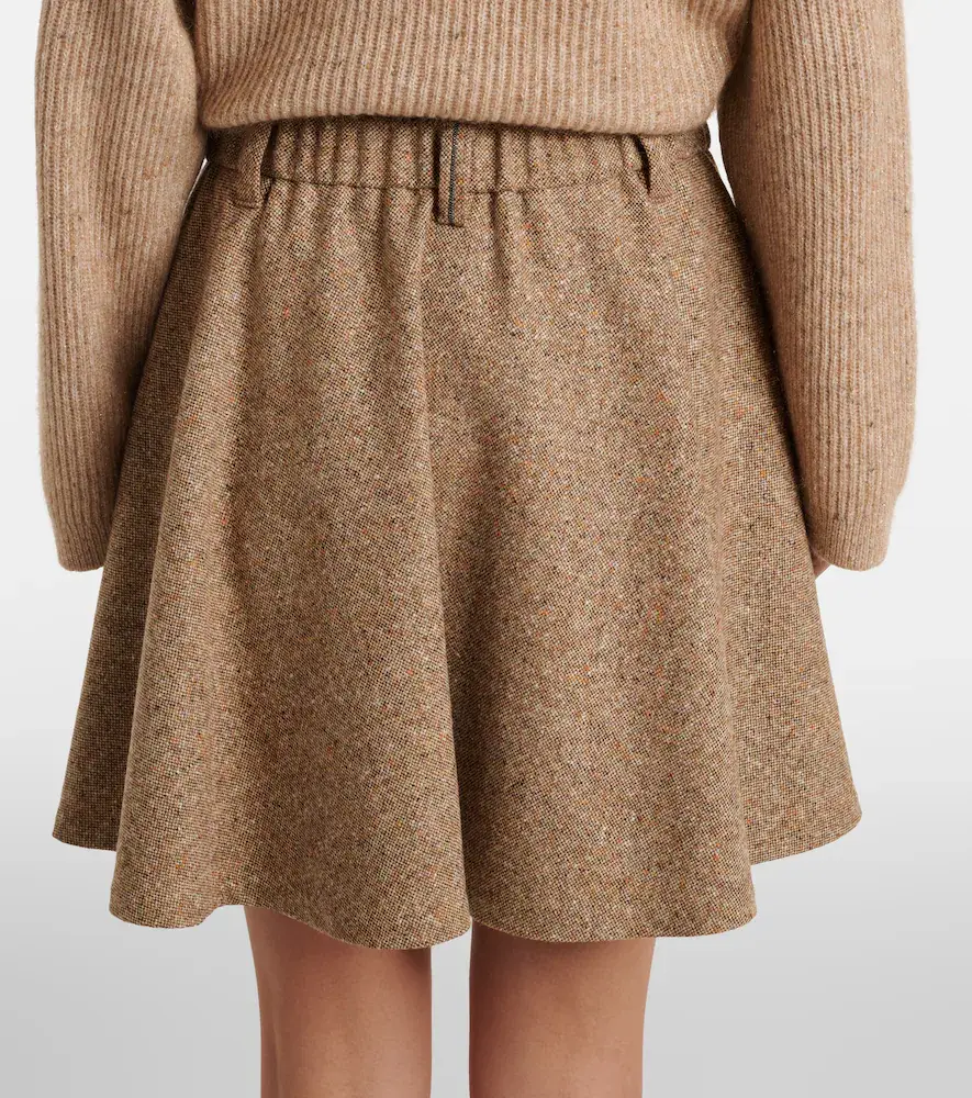 Brunello Cucinelli Monili wool-blend miniskirt | Thumbnail 4