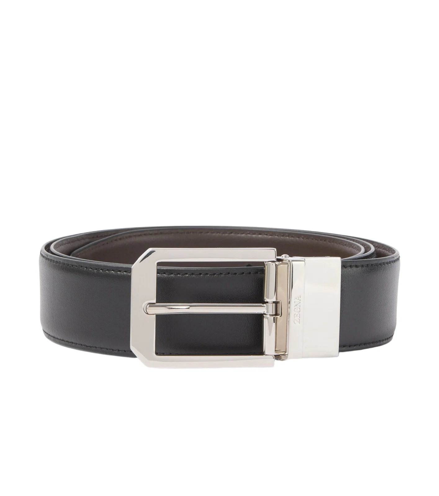 Reversible leather belt