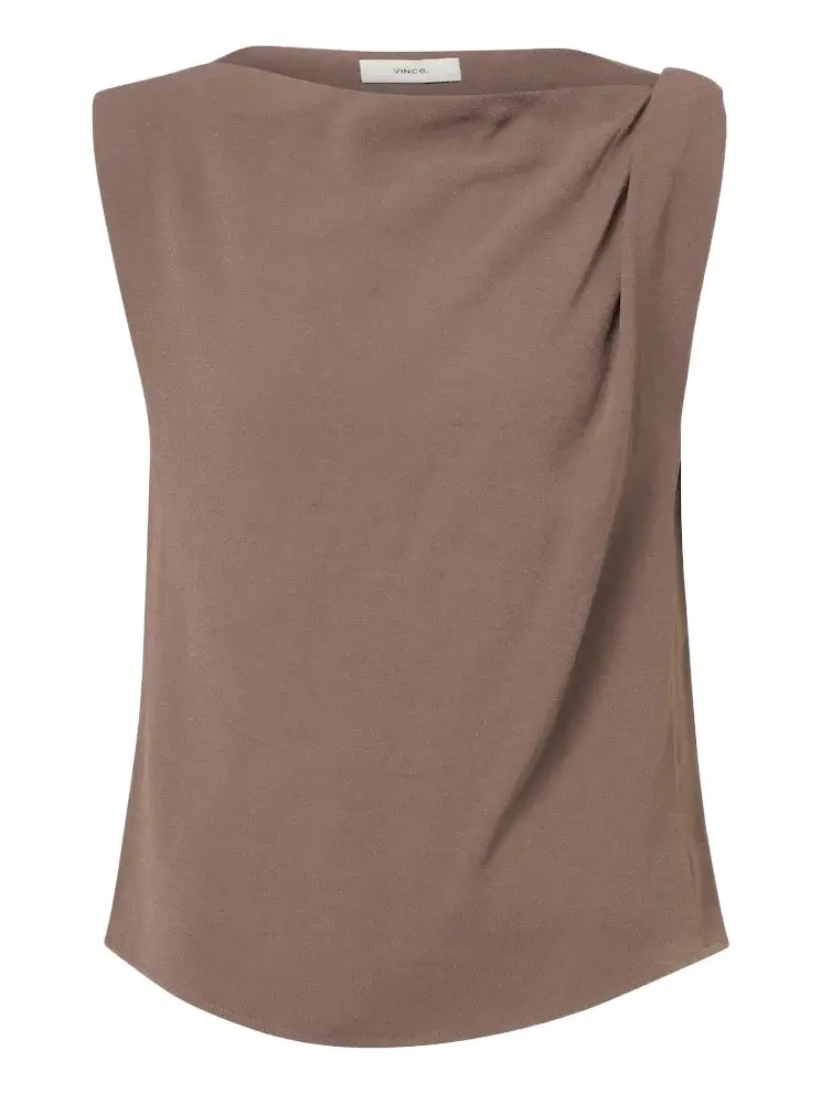 Draped crêpe top Draped crêpe top