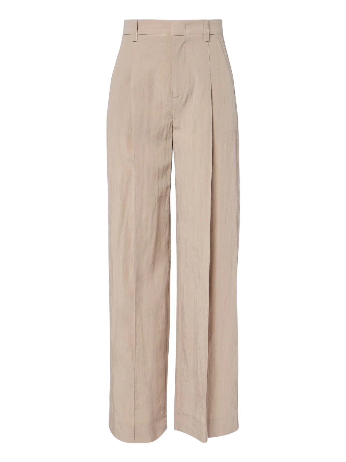 Pleated wide-leg pants