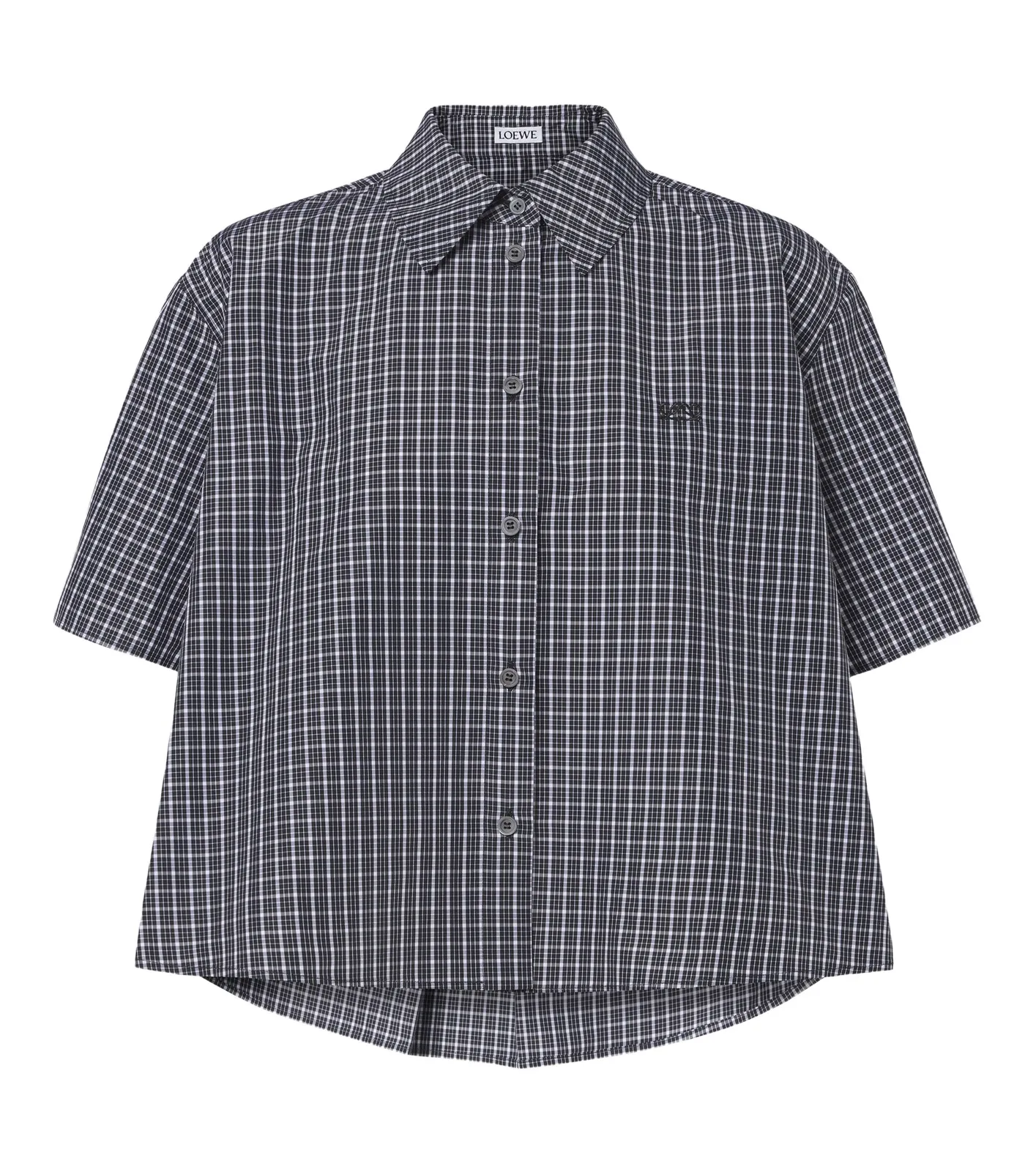 Loewe Checked cotton-blend shirt