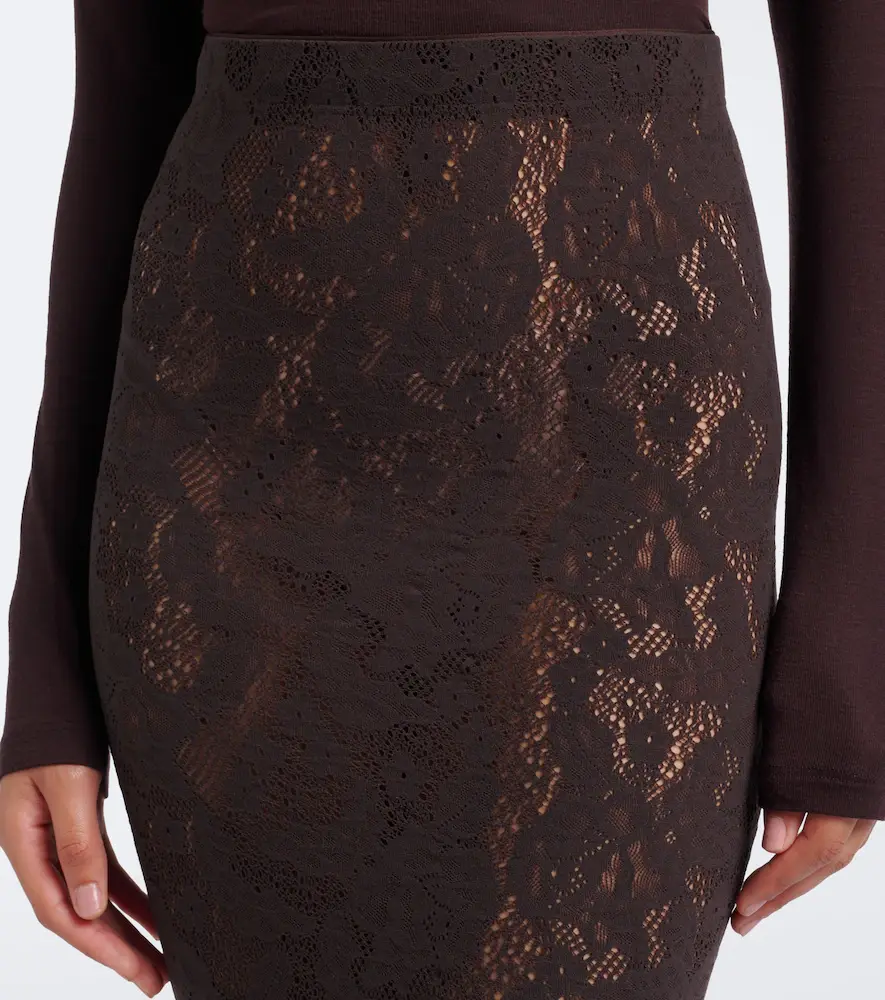 Wolford Infinite sheer lace midi skirt | Thumbnail 2 Wolford Infinite sheer lace midi skirt | Thumbnail 2