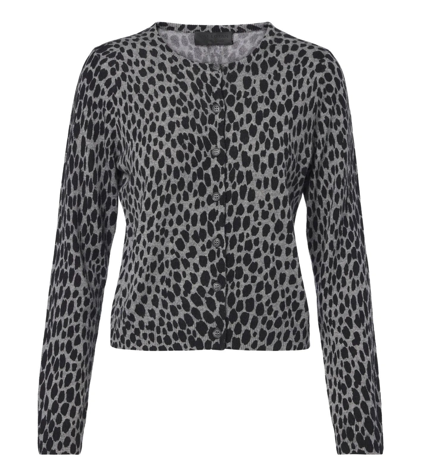 Nili Lotan Keelah leopard-print cashmere cardigan