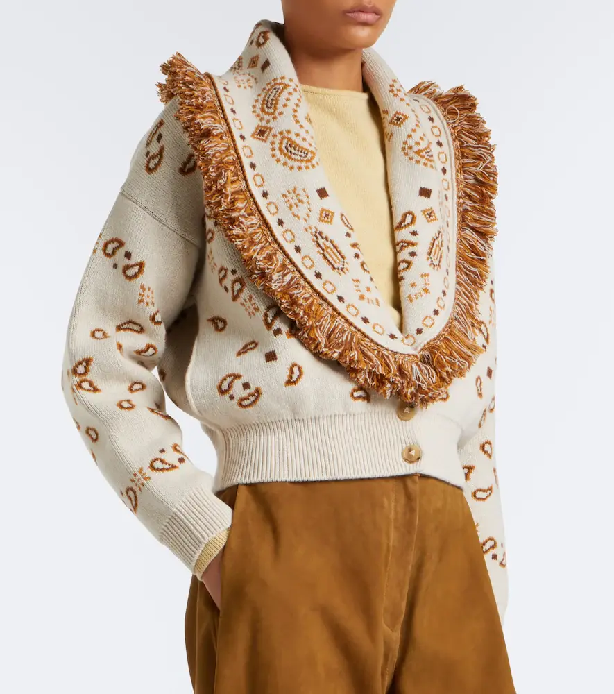 Alanui Bandana wool and cashmere cardigan | Thumbnail 2 Alanui Bandana wool and cashmere cardigan | Thumbnail 2