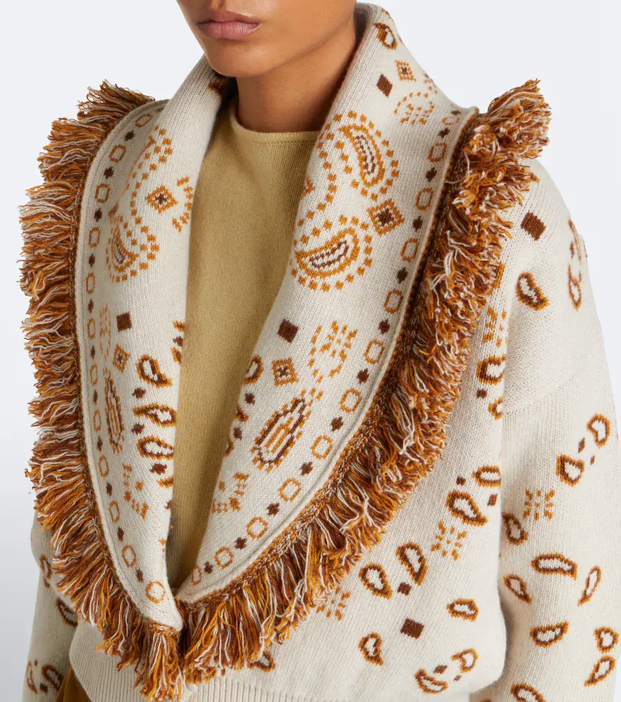 Alanui Bandana wool and cashmere cardigan | Thumbnail 3 Alanui Bandana wool and cashmere cardigan | Thumbnail 3
