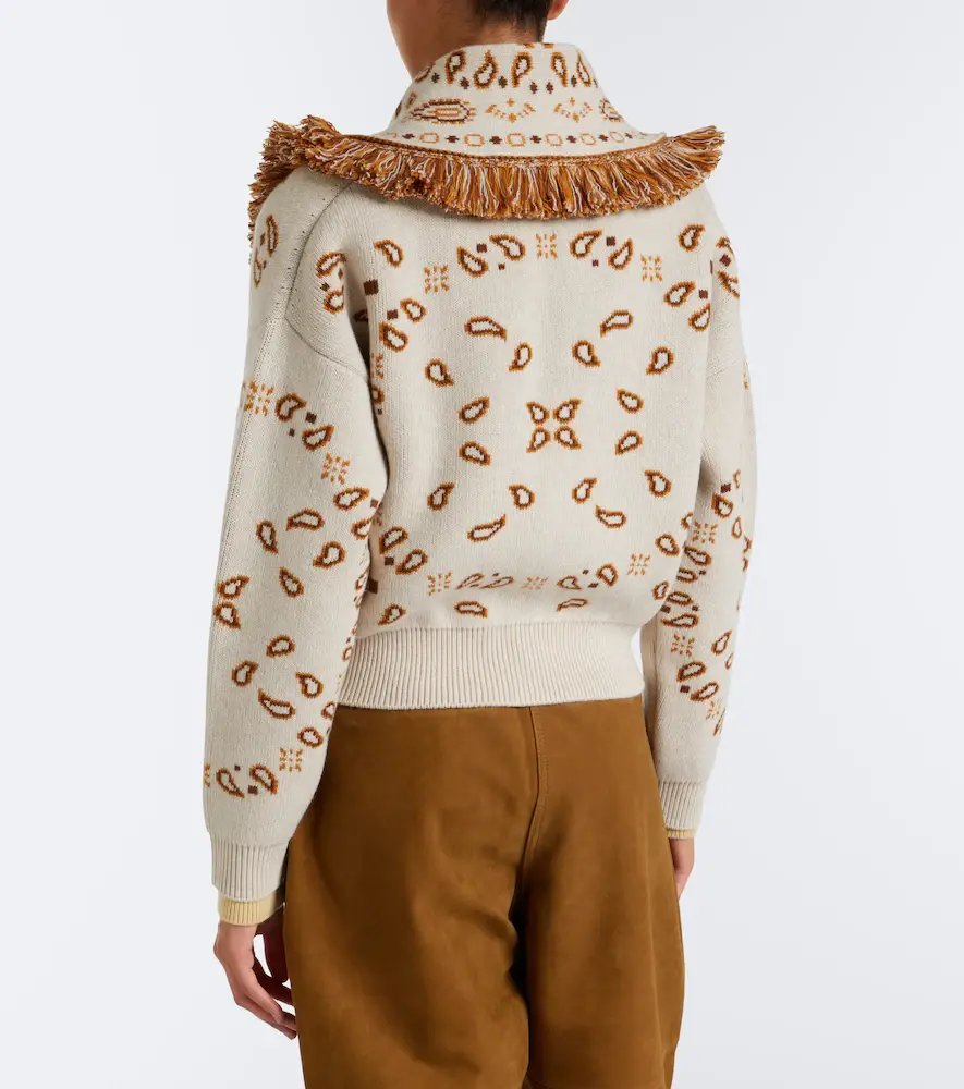 Alanui Bandana wool and cashmere cardigan | Thumbnail 4 Alanui Bandana wool and cashmere cardigan | Thumbnail 4