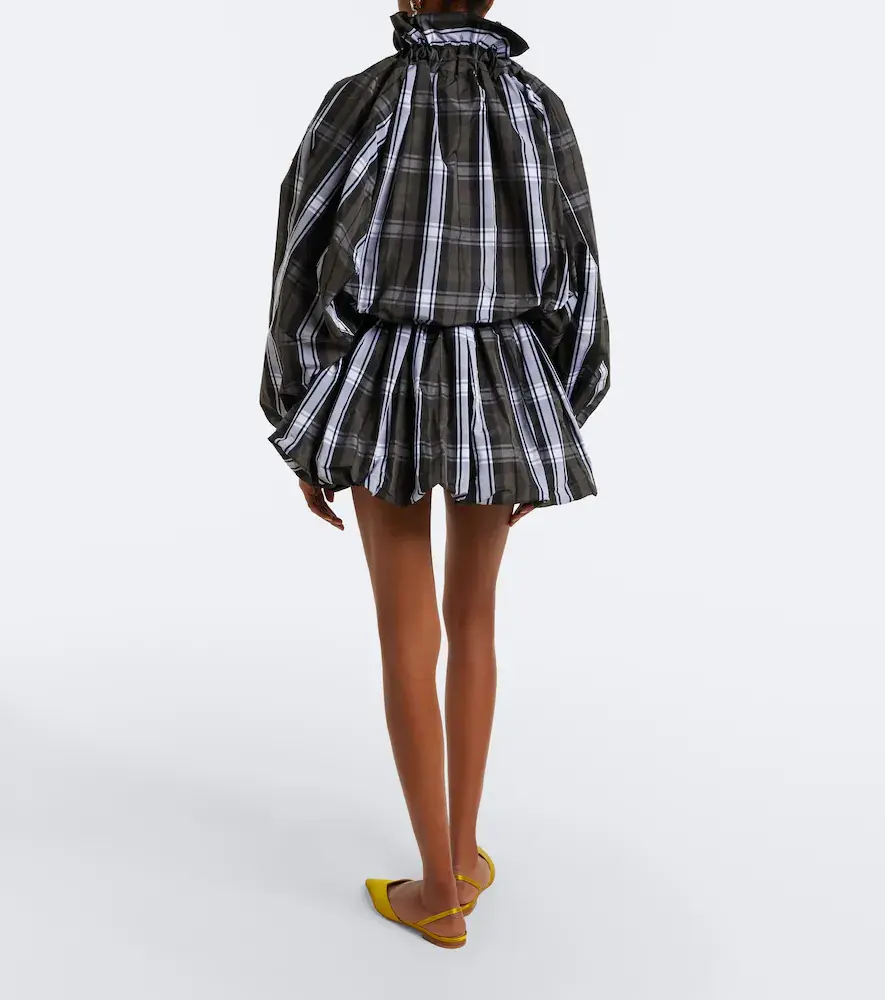 Patou Checked balloon miniskirt | Thumbnail 5 Patou Checked balloon miniskirt | Thumbnail 5
