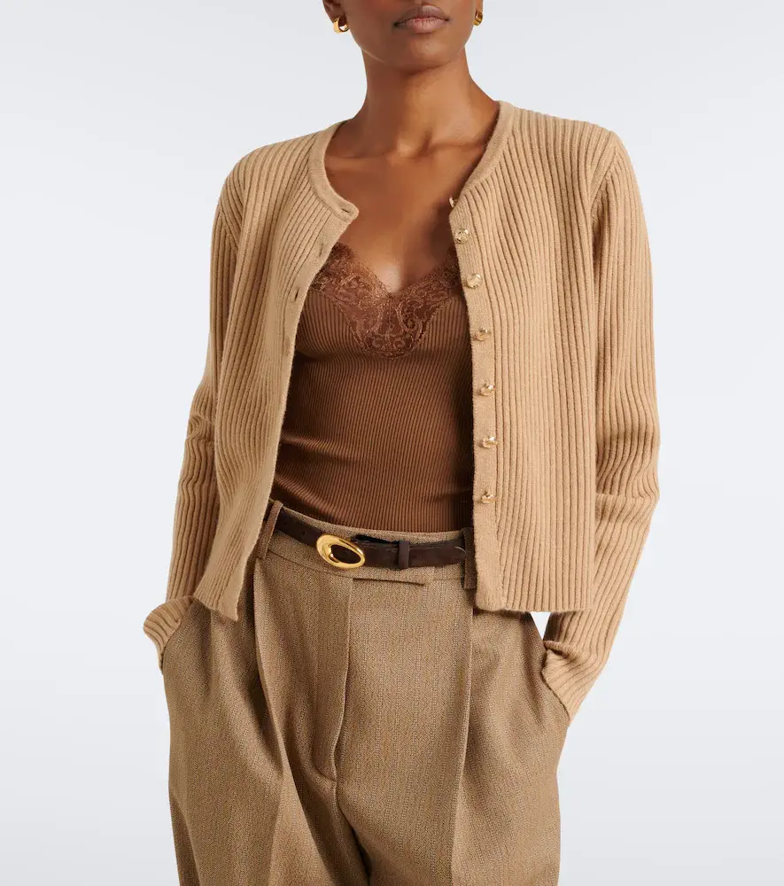 Jardin des Orangers Ribbed-knit wool and cashmere cardigan | Thumbnail 4