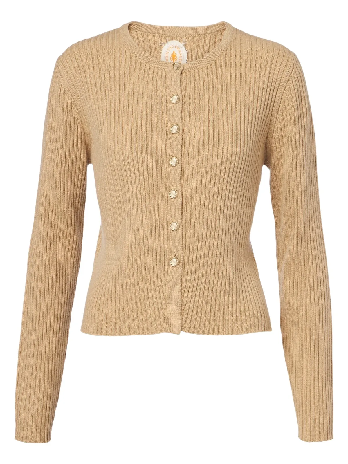 Ribbed-knit wool and cashmere cardigan Ribbed-knit wool and cashmere cardigan