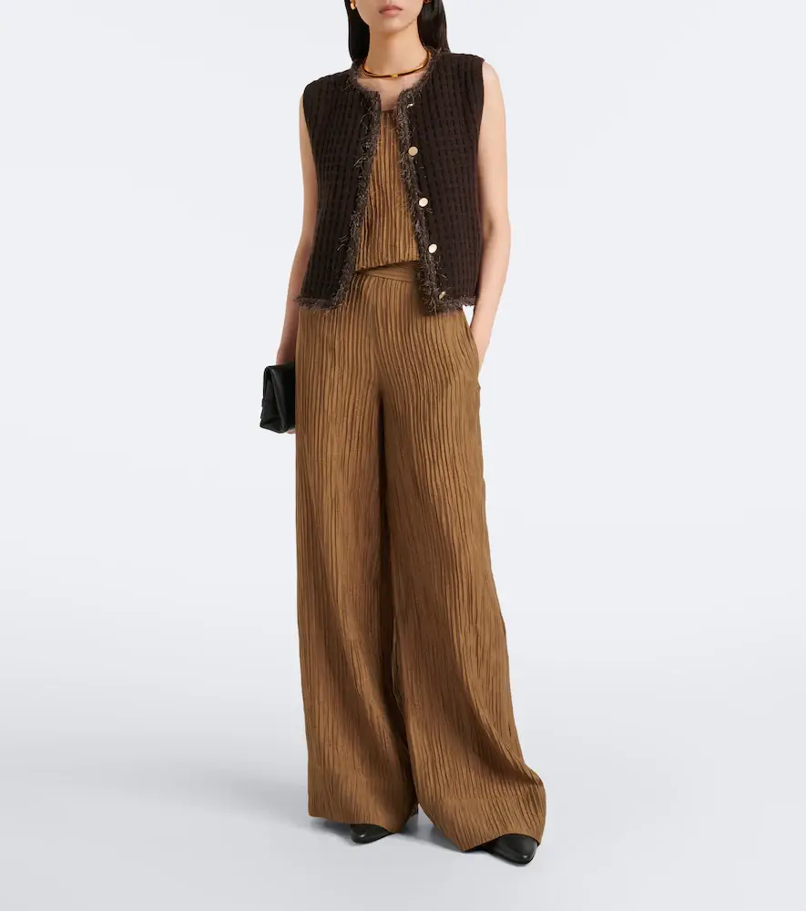 Jardin des Orangers Waffle-knit wool and cashmere sweater vest | Thumbnail 2