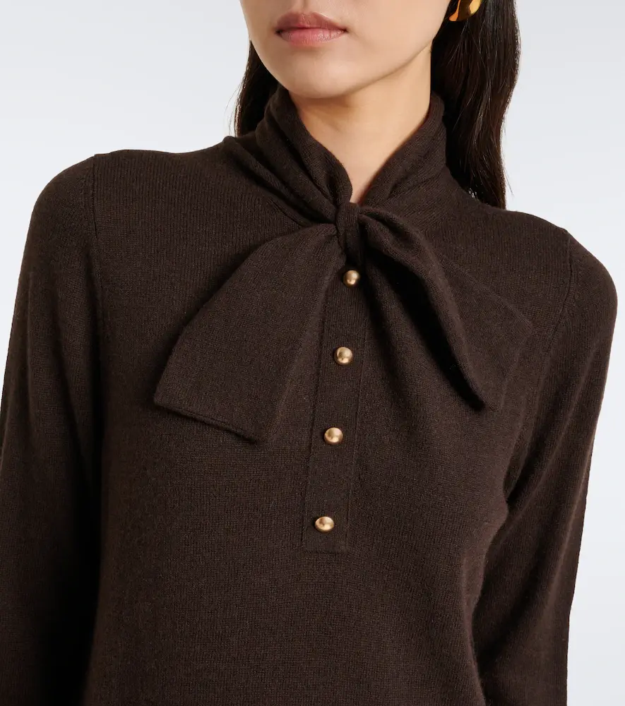 Jardin des Orangers Tie-neck wool and cashmere sweater | Thumbnail 3 Jardin des Orangers Tie-neck wool and cashmere sweater | Thumbnail 3