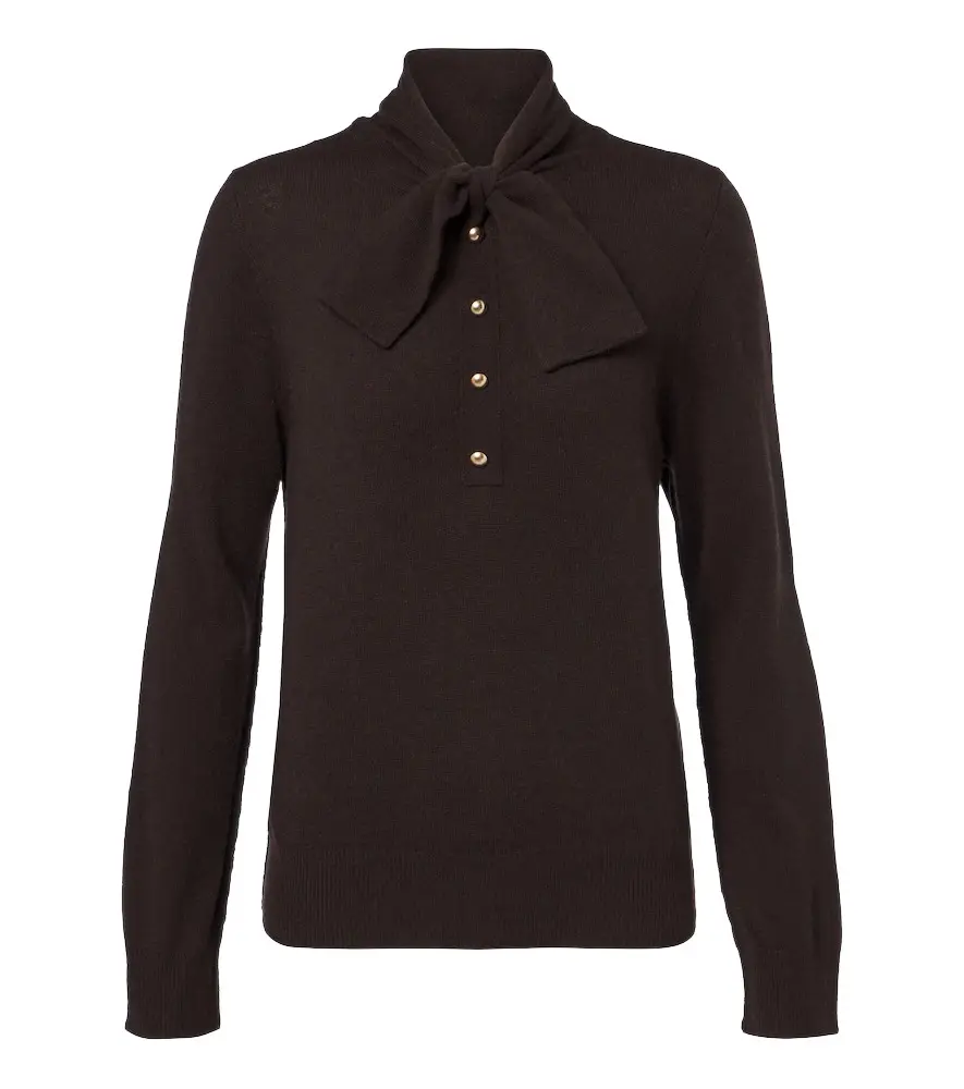 Jardin des Orangers Tie-neck wool and cashmere sweater | Image 1 Jardin des Orangers Tie-neck wool and cashmere sweater | Image 1