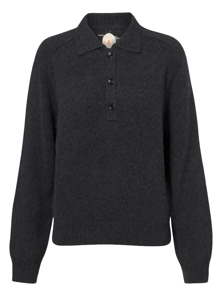 Wool and cashmere polo sweater Wool and cashmere polo sweater