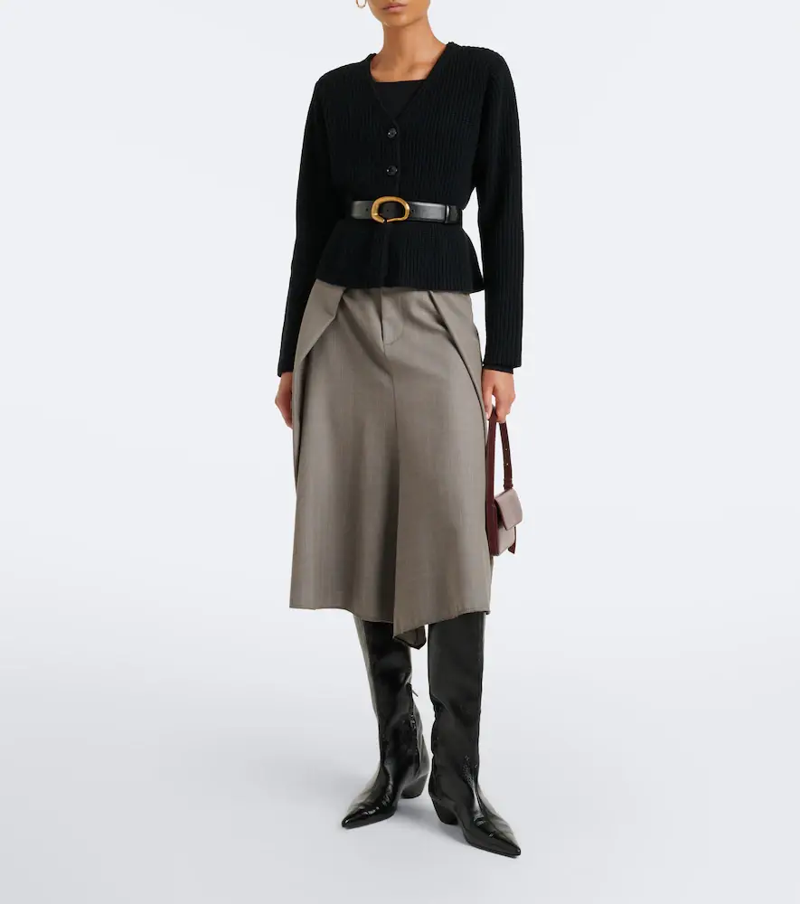Jardin des Orangers Peplum wool and cashmere cardigan | Thumbnail 5 Jardin des Orangers Peplum wool and cashmere cardigan | Thumbnail 5