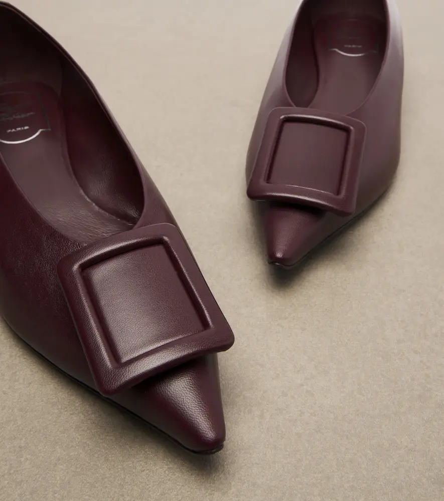 Roger Vivier Viv' in The City leather ballet flats | Thumbnail 3 Roger Vivier Viv' in The City leather ballet flats | Thumbnail 3