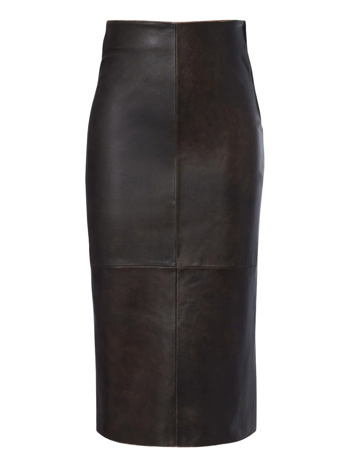 Leather pencil skirt