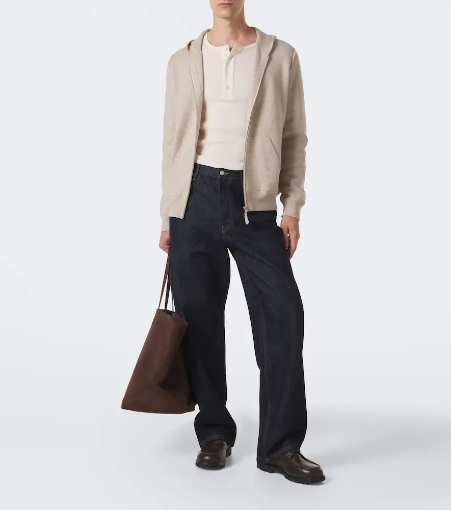 Allude Wool and cashmere zip-up hoodie | Thumbnail 2