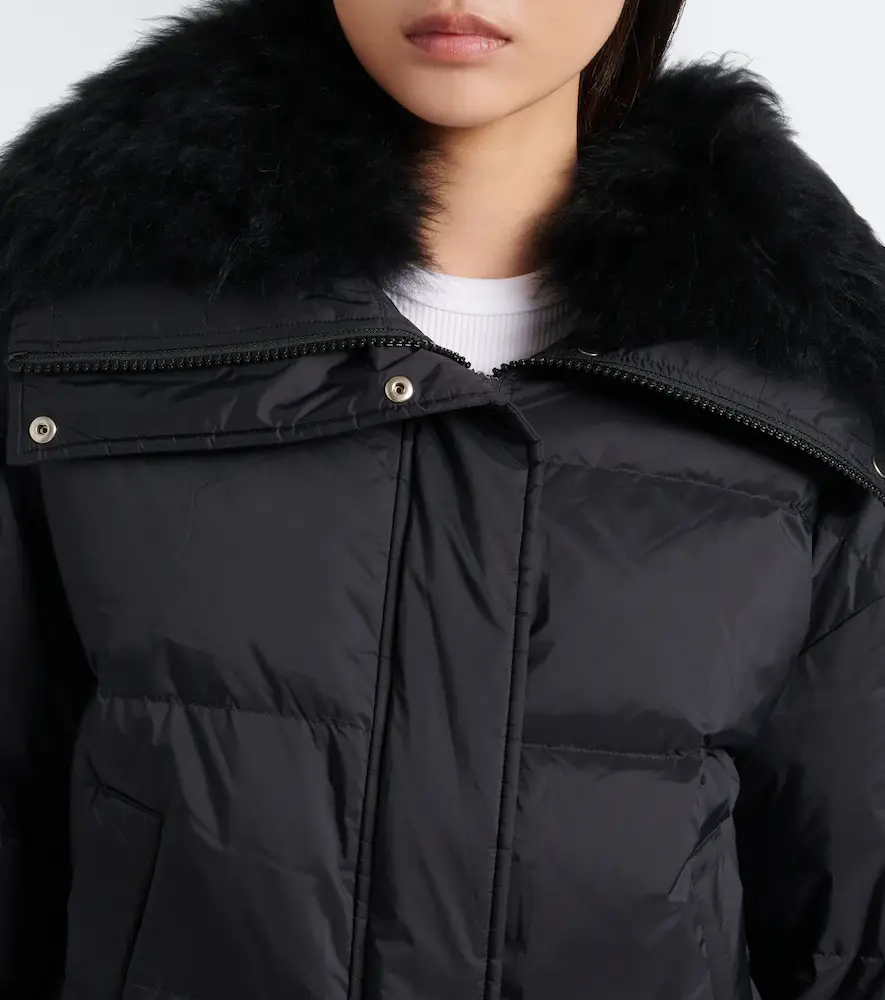 Yves Salomon Doudoune shearling-trimmed down jacket | Thumbnail 5 Yves Salomon Doudoune shearling-trimmed down jacket | Thumbnail 5