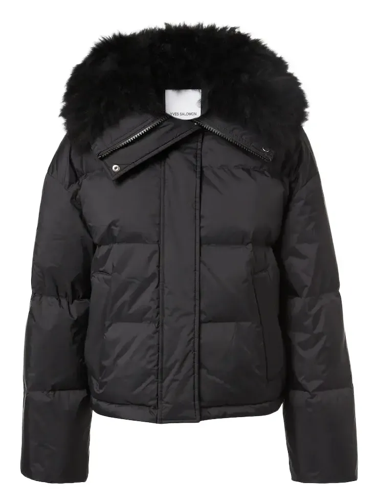 Doudoune shearling-trimmed down jacket Doudoune shearling-trimmed down jacket