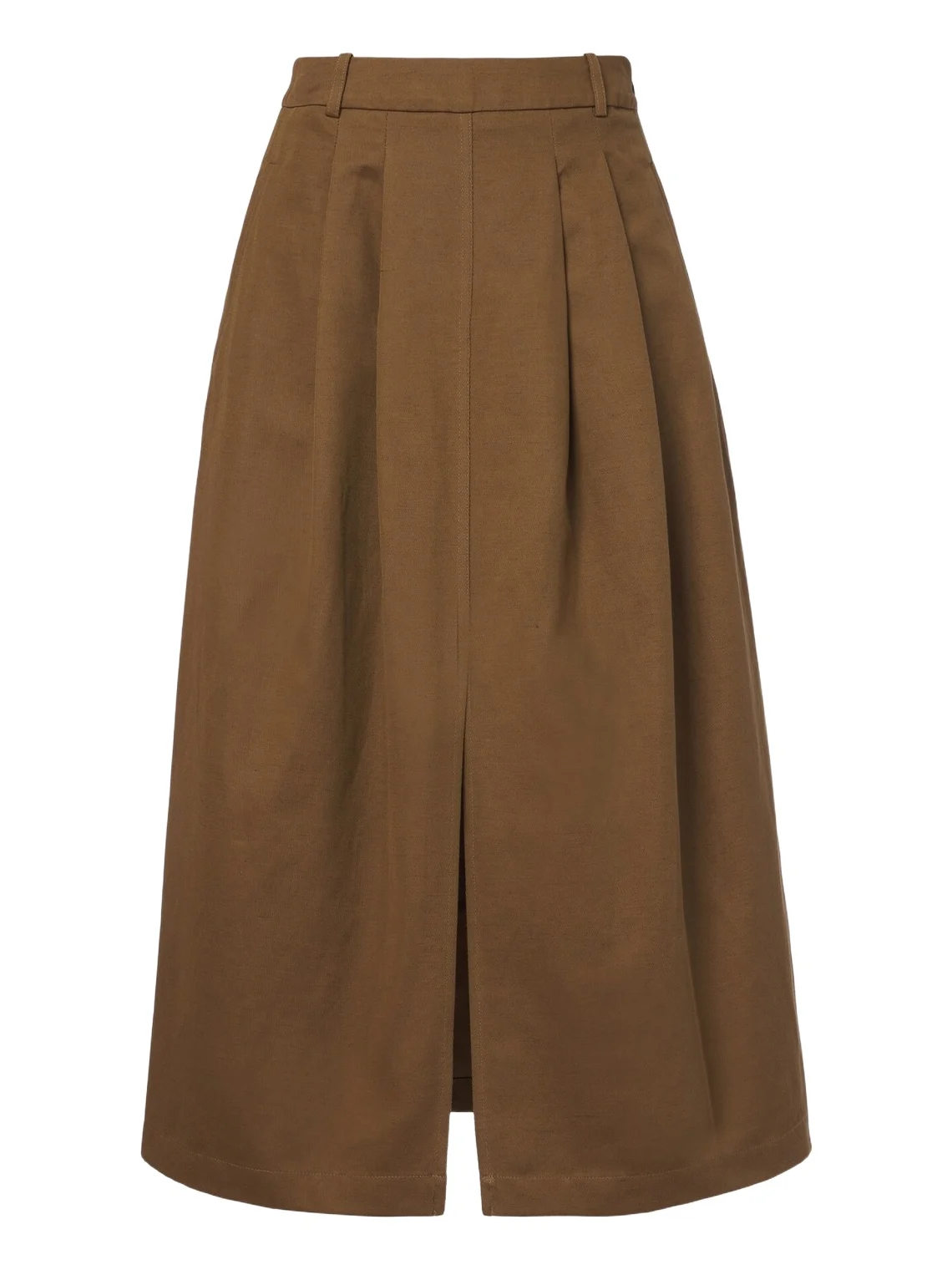 Kharis cotton and linen twill midi skirt Kharis cotton and linen twill midi skirt