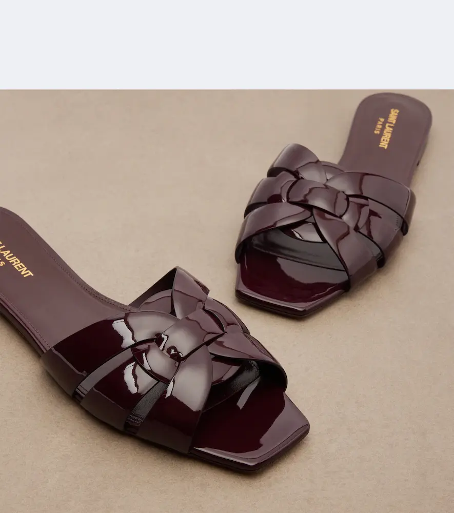 Saint Laurent Tribute patent leather sandals | Thumbnail 4