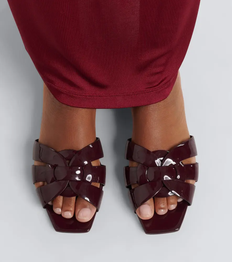 Saint Laurent Tribute patent leather sandals | Thumbnail 5