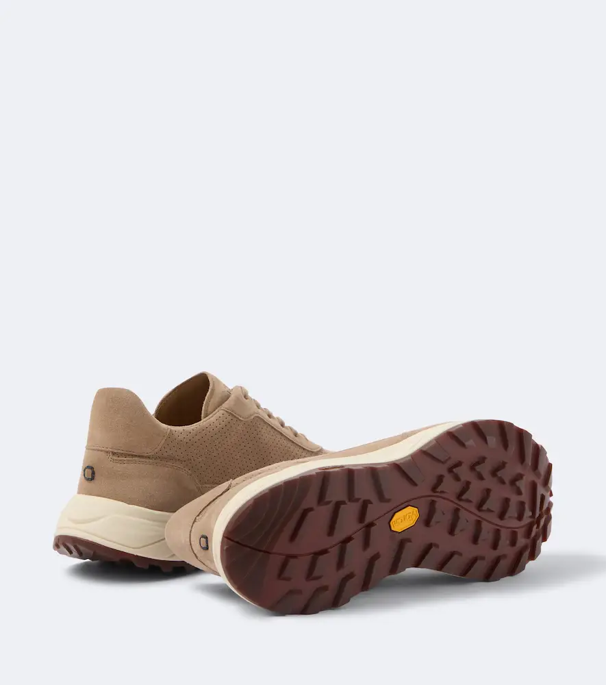 FEDELI Suede-trimmed sneakers | Thumbnail 3