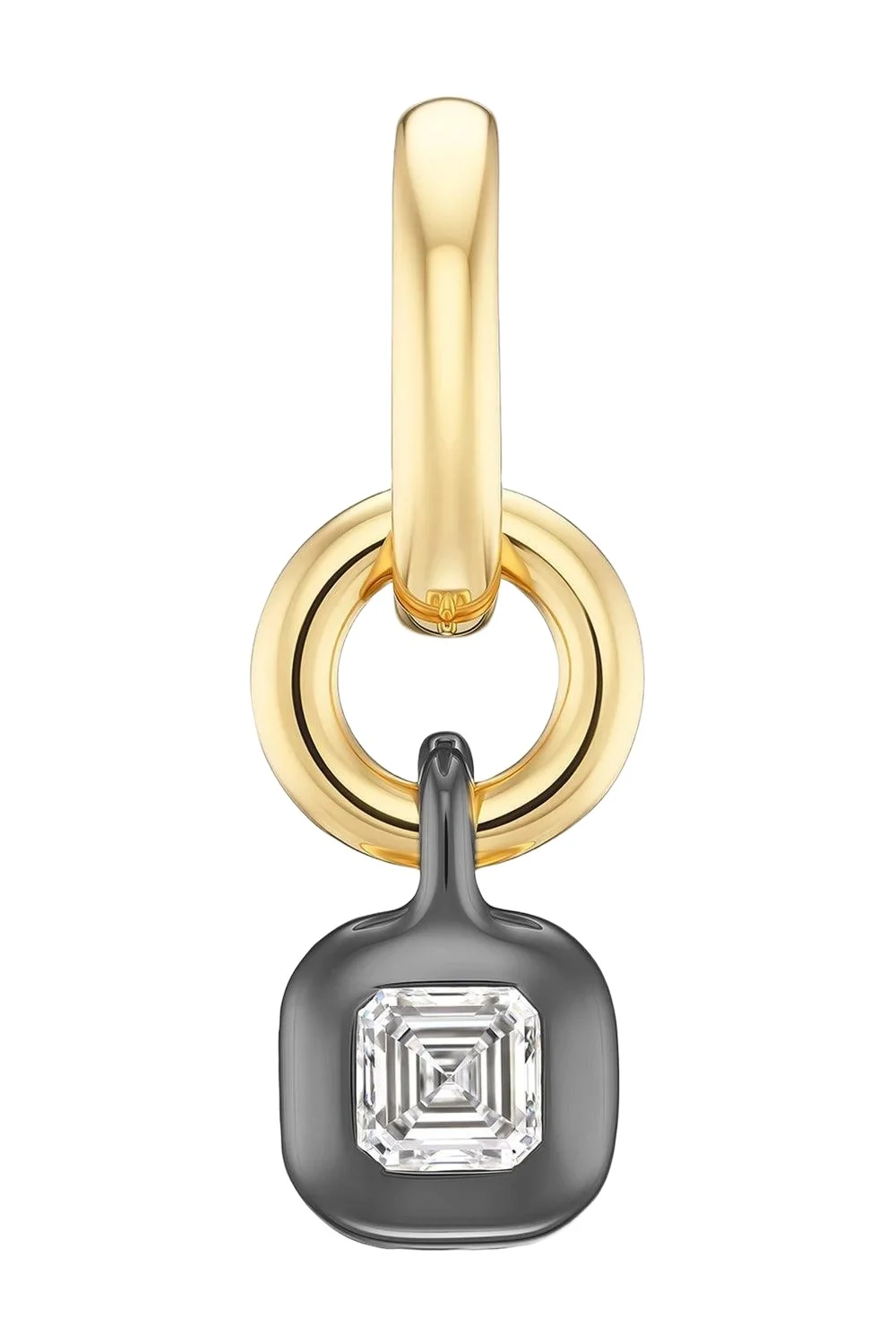Uniform Object Diamond Asscher Carriage Pendant