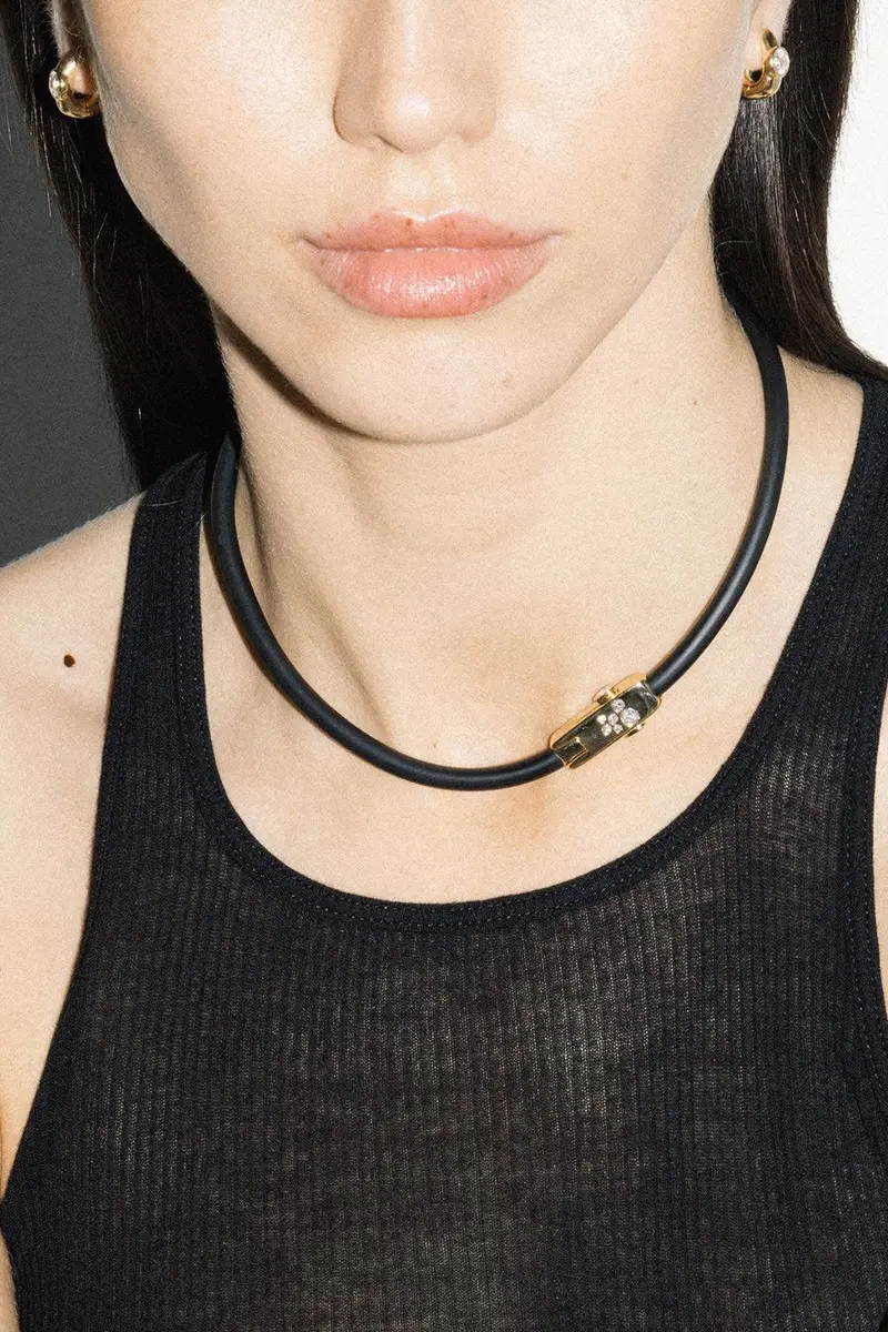 Uniform Object Diamond Carbon Torque Necklace | Thumbnail 3 Uniform Object Diamond Carbon Torque Necklace | Thumbnail 3