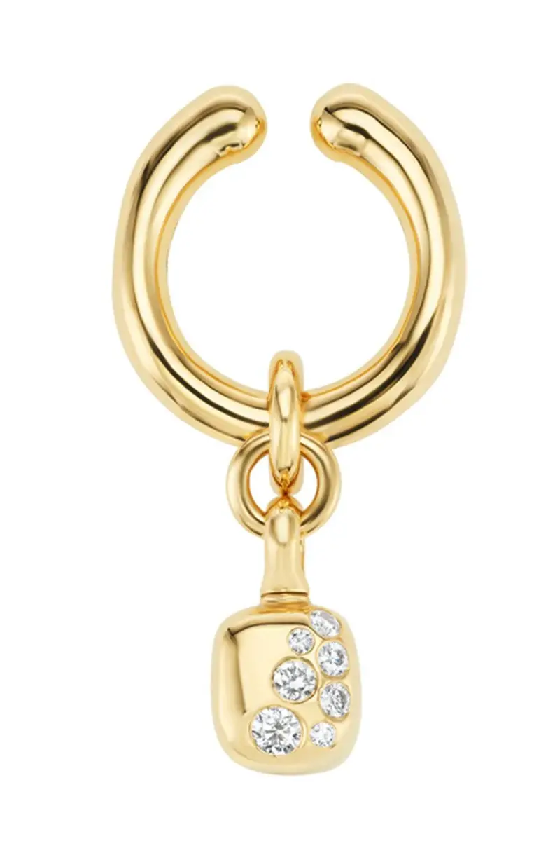 Uniform Object Diamond Carriage Ring Ear Cuff | Thumbnail 5