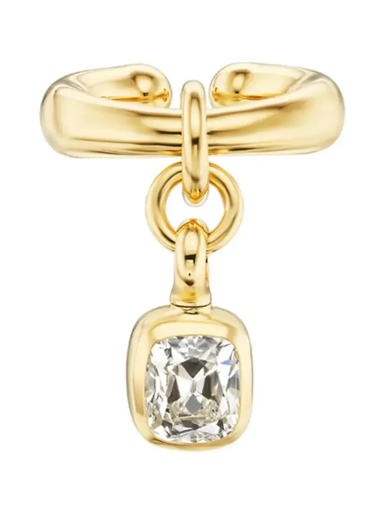Diamond Carriage Ring Ear Cuff Diamond Carriage Ring Ear Cuff