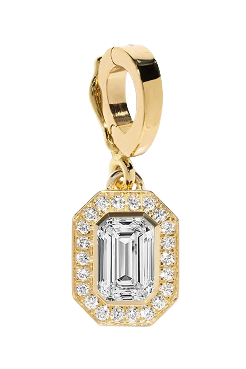 Azlee Diamond Emerald Cut Pendant