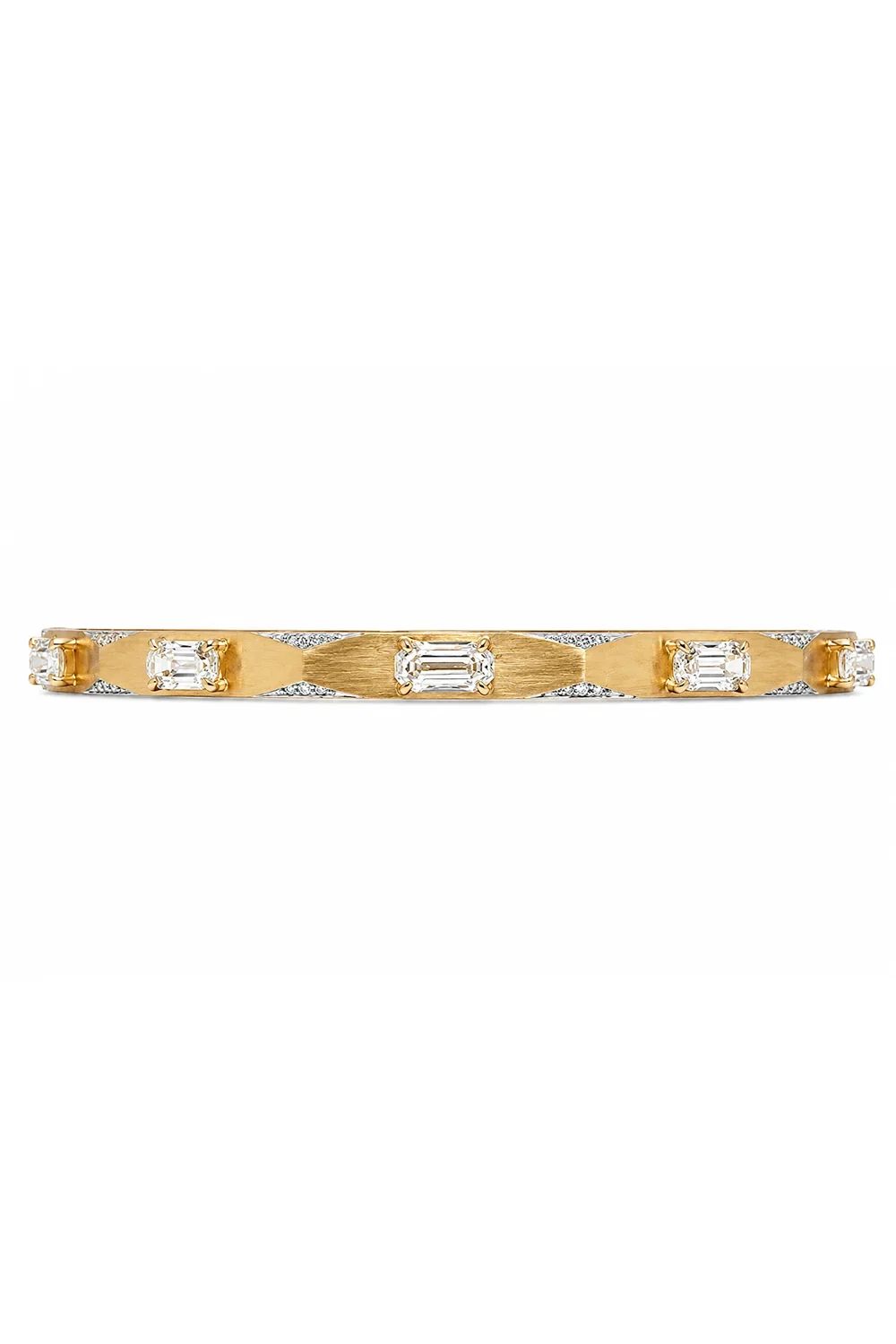 Diamond Five Oval Geometric Enigma Bangle Bracelet Diamond Five Oval Geometric Enigma Bangle Bracelet