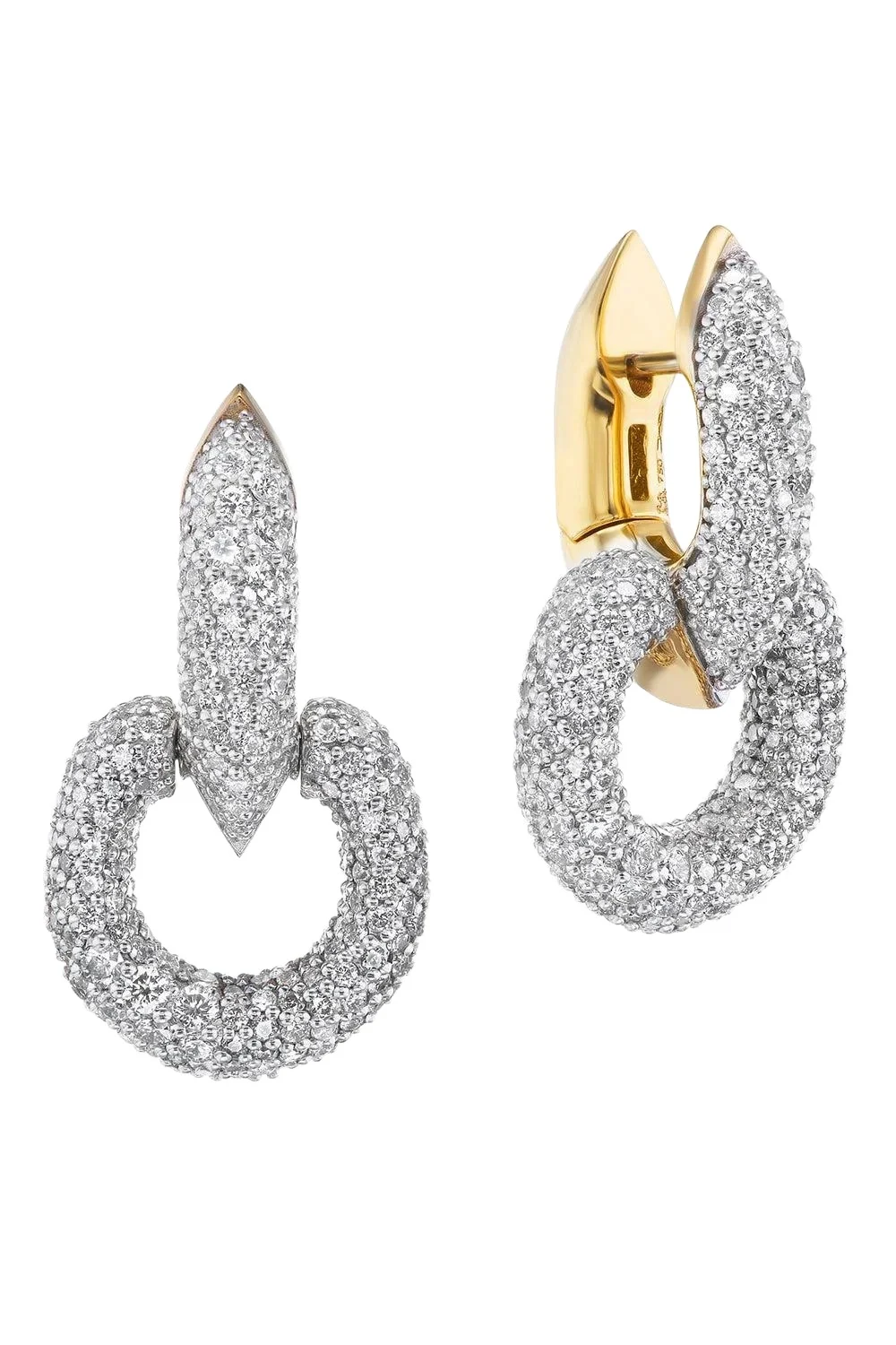 Diamond Huggie Hoop Earrings Diamond Huggie Hoop Earrings