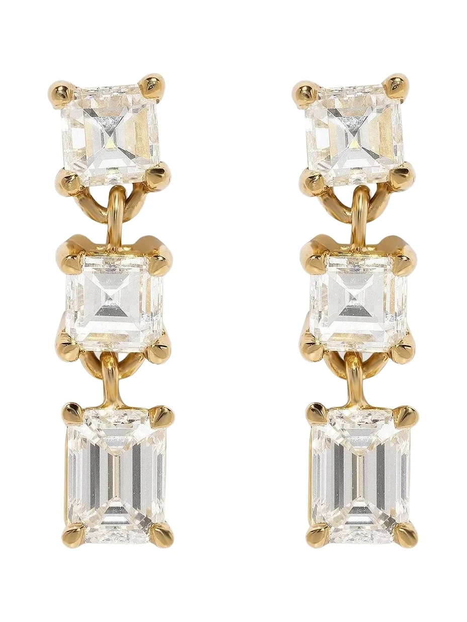 Diamond Illusion Carre Earrings Diamond Illusion Carre Earrings