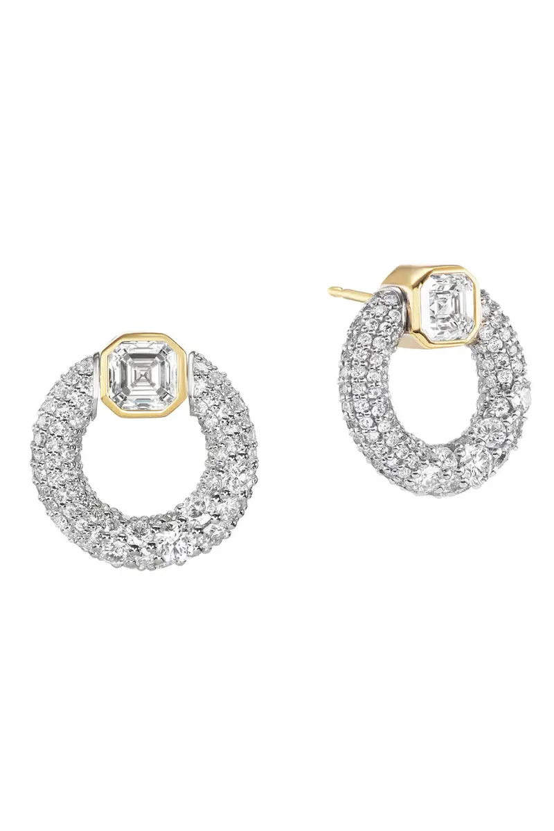 Uniform Object Diamond Knocker Earrings | Thumbnail 4