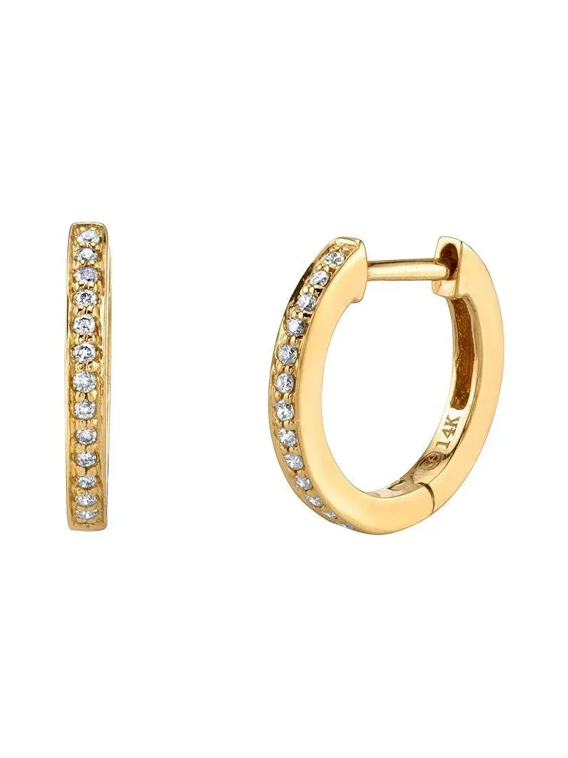 Sydney Evan Diamond Small Huggie Earrings