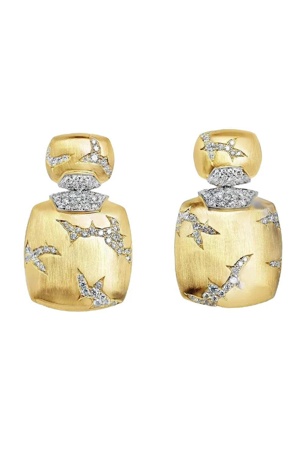 Diamond Square Lightening Earrings Diamond Square Lightening Earrings