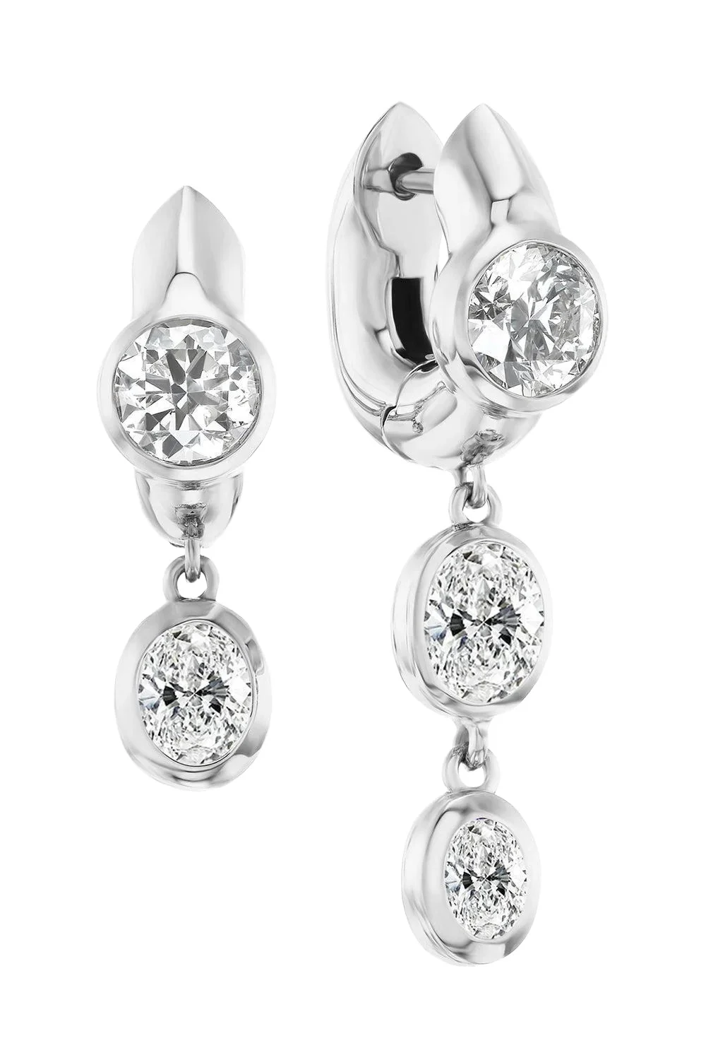 Diamond Tusk Drop Earrings Diamond Tusk Drop Earrings