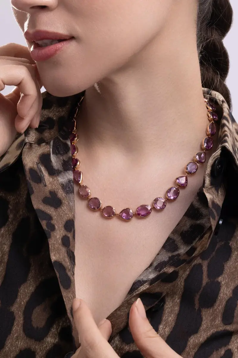 ARUNASHI Pink Sapphire Necklace | Thumbnail 2