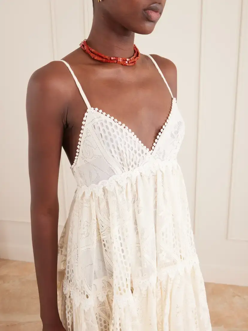 La DoubleJ Nympth Cotton-blend Lace Mini Dress | Thumbnail 4 La DoubleJ Nympth Cotton-blend Lace Mini Dress | Thumbnail 4