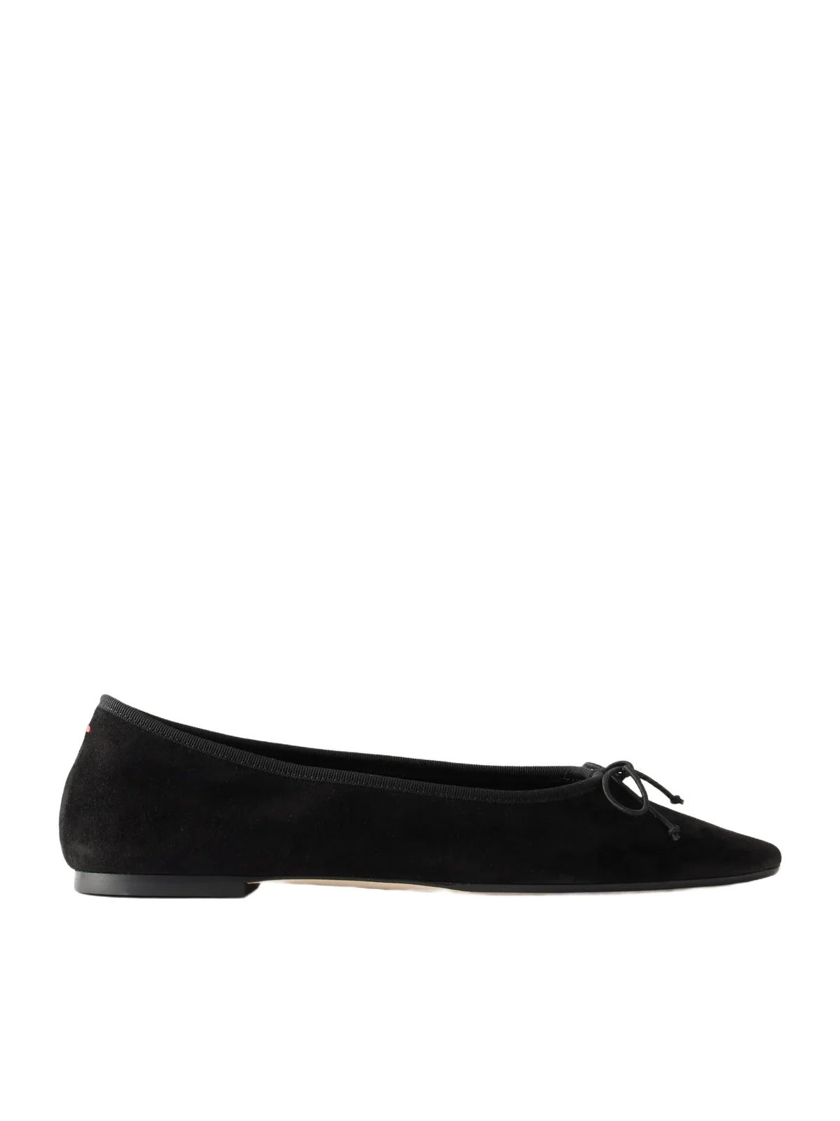 aeyde Tiby Bow-detail Suede Ballet Flats