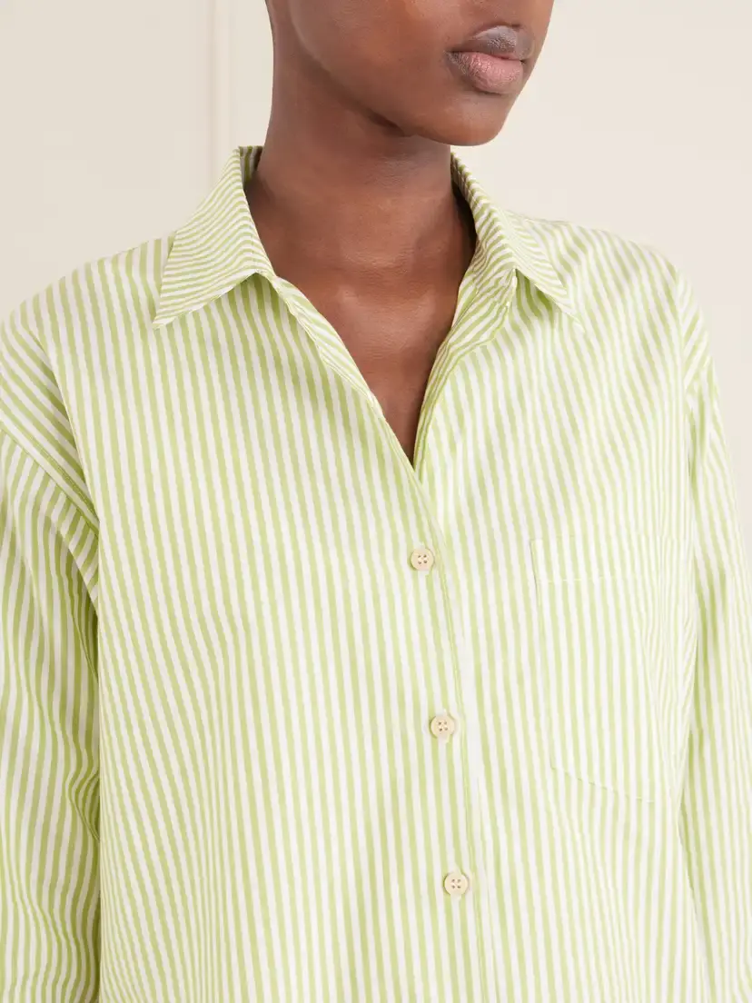 Jamie Haller Weekend Striped Cotton Shirt | Thumbnail 5 Jamie Haller Weekend Striped Cotton Shirt | Thumbnail 5